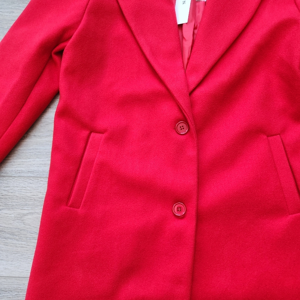 Vigoss Red Peacoat Jacket Women's Medium Nwt - Picture 3 of 12